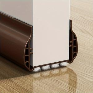 1개 프리미엄 PVC 도어 씰 스트립 브러시 바닥 - 방풍, 방진 및 방음 날씨 스트립 가정용