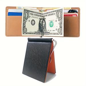 슬림 지갑과 돈 클립, 미니멀리스트 짧은 신용 카드 홀더, 멀티 카드 동전 지갑 및 가방 액세서리