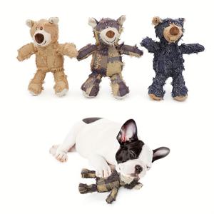 1 개 곰 디자인 애완 동물 연삭 치아 플러시 장난감, 개 대화 형 공급을위한 씹는 장난감