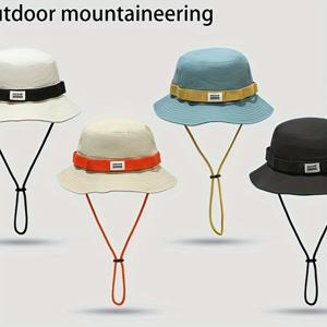 여성용 여름 색상 대조 야외 레저 여행 하이킹 대형 넓은 턱시도 모자, 가벼운 방수 UV 차단 버킷 모자