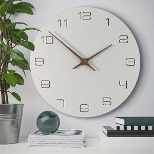 11.4인치 현대적인 나무 벽시계, 미니멀한 북유럽 스타일의 조용한 홈 데코, 거실, 사무실, 주방용 간단한 라이트 럭셔리 아트 시계 - 나무 장식이 돋보이는 창의적인 시계