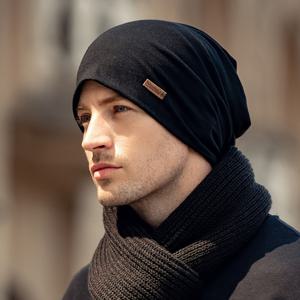 남성용 비니 모자, 남성용 얇은 면 모자 터번 겨울 솔리드 컬러 풀오버 모자, 선물용 이상적인 선택