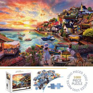 1000피스 여름 호수 직소 퍼즐 - 내구성 있고, 성인 및 가족 재미를 위한 완벽한 맞춤