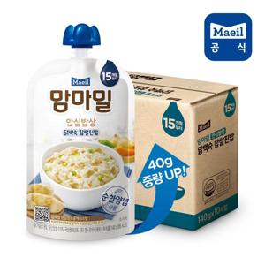 맘마밀 안심밥상 닭백숙 찹쌀진밥 140g 10팩