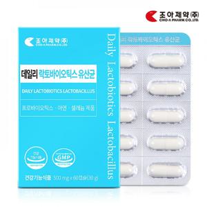 조아제약 데일리 락토바이오틱스 유산균 500mg x 60캡슐