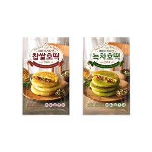 한성마트 해바라기씨앗 찹쌀호떡/녹차호떡 300g