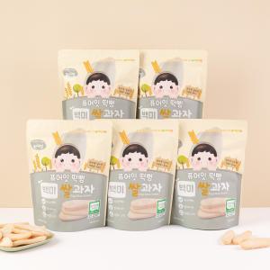 유기농 아이간식 쌀과자 5봉세트 떡뻥 튀밥 스틱 링