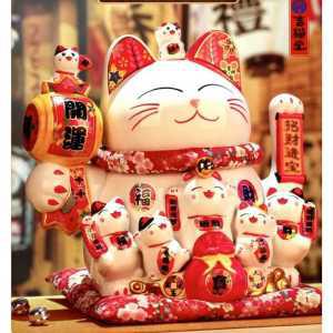 마네키네코 손흔드는 일본고양이인형 행운 재물운 복