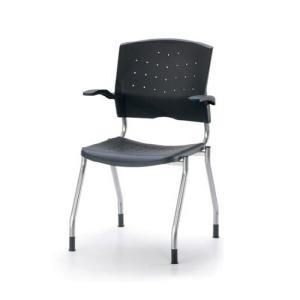[RGM8QQSP]회의실 의자 고정 팔걸이 블랙 사무용 다용도