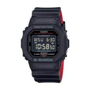 [AK백화점][지샥] DW-5600UHR-1DR 스퀘어 블랙 레드 손목시계