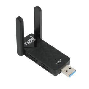 WiFi 6 듀얼안테나 USB3.0 무선랜카드 와이파이 동글이 5G 송수신기 외장형 컴퓨터 데스크탑 노트북 PC
