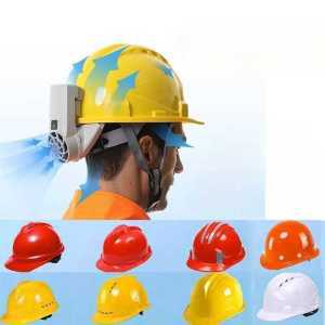휴대용 선풍기 헬멧 통풍 안전모 산업안전 열사병