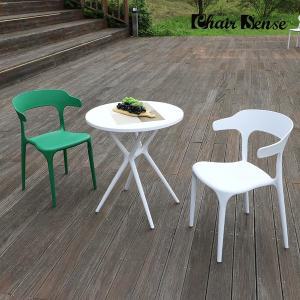 [체어센스]퍼센트 테이블 + 프로그체어 의자 2인 세트 야외 카페 플라스틱 정원 테라스