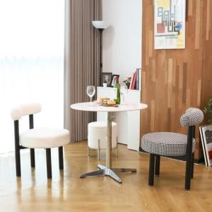 헤이지 인테리어 디자인 카페 양털 패브릭 1인 소파 의자
