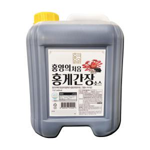 홍영의 처음 홍게간장 12L 만능 홍게 맛간장 어간장 말통 가정용 식당용 국물 나물 무침 구이 찌개 찜용