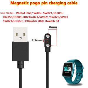 USB 범용 마그네틱 충전 케이블 254 피치 포고 핀 마그네틱 충전기 어댑터 수 ID205S ID216 SW025 커넥터용