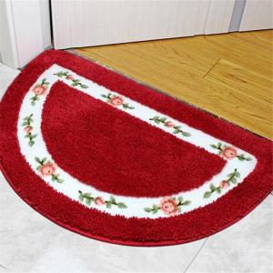 로맨틱한 꽃 패턴 욕실 미끄럼 방지 카펫, 매우 부드러운 패드, 바닥 매트, 변기 발 목가적인 스타일