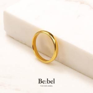 [비벨] 24k 디자인 순금 반지 데일리 여성 심플 링 3.75g 한돈 1돈