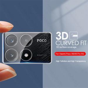 웹캠커버 샤오미 포코 X6 프로 카메라 보호 유리 필름 3D 곡선 강화 리틀 X6Pro X 6 Pro 5G 용