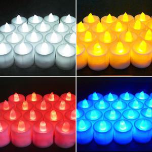 도매짱 LED 캔들 촛불 양초 24개 전자 티라이트 전기 초 이벤트 기념일 파티 생일 프로포즈