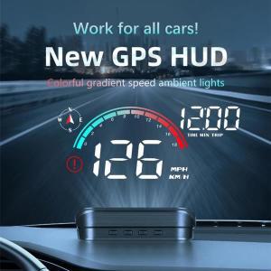 디지털 HUD 프로젝터 스크린 GPS 속도계 과속 경보 자동차 주행 거리계 스마트 헤드 업 디스플레이 LCD