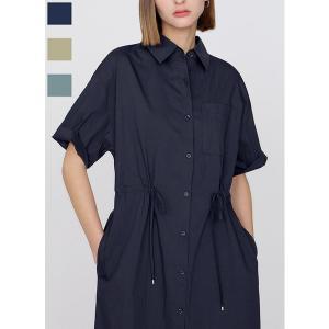 [리스트](대구신세계) 드로우스트링 반팔 셔츠 원피스