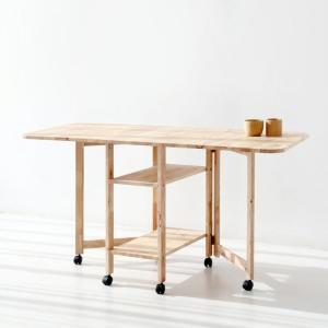 [신세계몰]이동식 접이식 원목 테이블 식탁 작업대 공간활용 책상