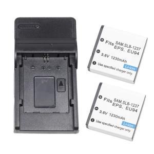 SLB-1237 카메라 배터리 또는 USB 충전기, 삼성 Digimax L55 엡손 EU-94 시그마 BP-31 용
