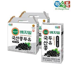 [베지밀]베지밀 국산콩 검은콩 고칼슘 두유 190mlx32팩