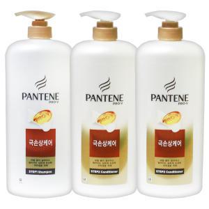 팬틴 극손상케어 샴푸1200ml+컨디셔너1200ml2개