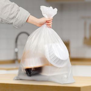 재활용 비닐봉투 50매/쓰레기 대용량 대형 큰 봉지 분리수거함 반투명 일회용 1회용 비닐봉지