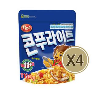 포스트 콘푸라이트 1100g X4개 대용량 시리얼 1.1kg X4개.Z_MC