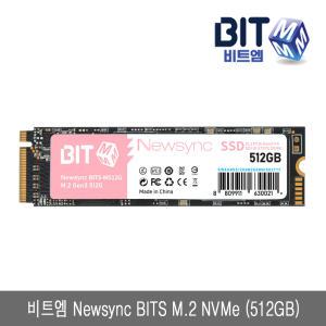 [창립18주년] 비트엠 Newsync BITS M.2 NVMe (512GB) TLC 3D 낸드플래시 PCle GEN3x4 SSD 512기가 내장형