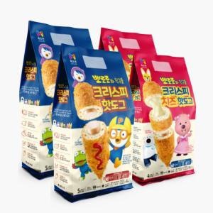 [목우촌]뽀로로와 친구들 크리스피 치즈핫도그 320g x 2 + 크리스피 핫도그 400g x2