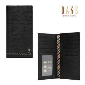 [롯데백화점]닥스ACC [선물포장] DBWA3F621BK 블랙 체크 라인 포인트 장지갑