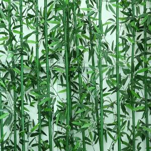 인조대나무 조화 화분 인조 파티션 장식 인공 대나무 잎 시뮬레이션 실크 식물 가짜 녹색 실물 가지 가정