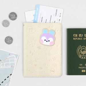 [라일리] Rly BT21 minini 레더패치 여권 커버 망 MANG 여행 여권