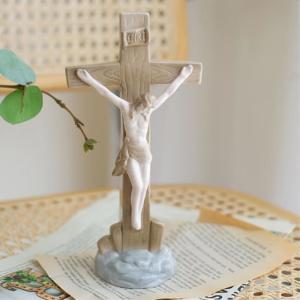 테이블 침실 선반위 소품 선물 십자가 예수님 도자기 세라믹 장식 인테리어