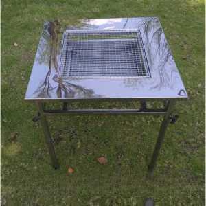 연탄구이 불판식탁 영업용 화로 야외 드럼통 테이블