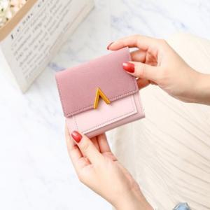 [마롱패션]Fe 러블리 여 학생 중 생일 선물 반 지갑 지갑 핑크 투
