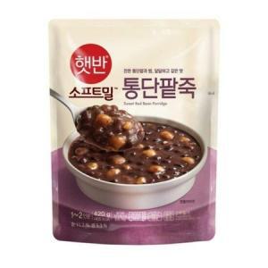 비비고 420g 햇반 소프트밀 통단팥죽10개_MC