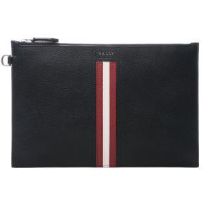 [BALLY] 24SS TENERY 메탈로고 스트라이프 클러치백 6232048