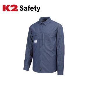 K2 세이프티 데님 셔츠 봄 가을 셔츠 남방 SH-4401