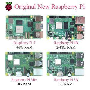 (미니PC 전문업체) 윈도우탑재 오리지널 라즈베리 파이 5 4B 3B + 개발 보드 RAM, 1G, 2G, 4G, 8G, Broadco