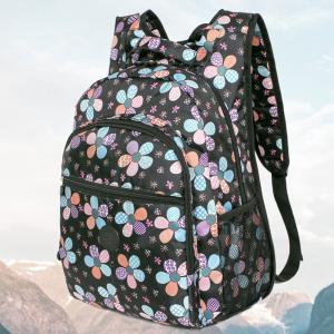 꽃무늬 여성 백팩 등산 여행가방 플라워 패턴백팩