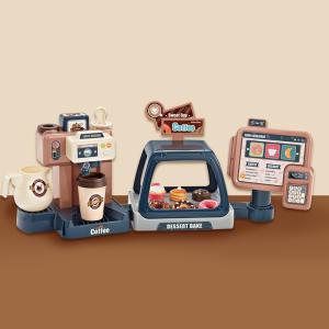 [루나스토리] 물나오는 커피머신 계산대 세트 카페 주방 마켓 역할 놀이 장난감