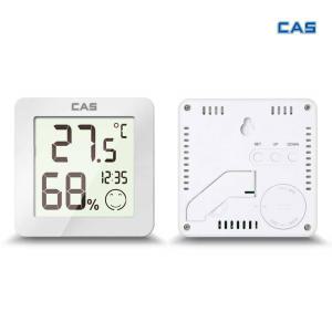 CAS 다기능 디지털 온습도계 T023 슬림형 쾌적지수 표시 벽걸이/스탠드 가능 (무료각인)