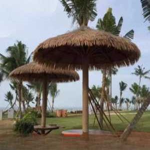 biroso 초가 볏짚파라솔 야외정자 해변파빌리온 가제보
