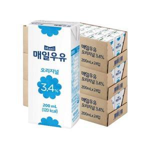 달짝 고소한 매일우유 오리지널 200ml 72개_MC