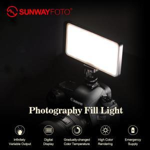 SUNWAYFOTO FL-120 LED 조명 카메라 비디오 사진용 3000-5500k 휴대용